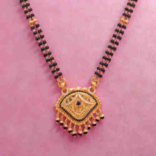 22Kt Gold Mangalsutras With Hallmarked