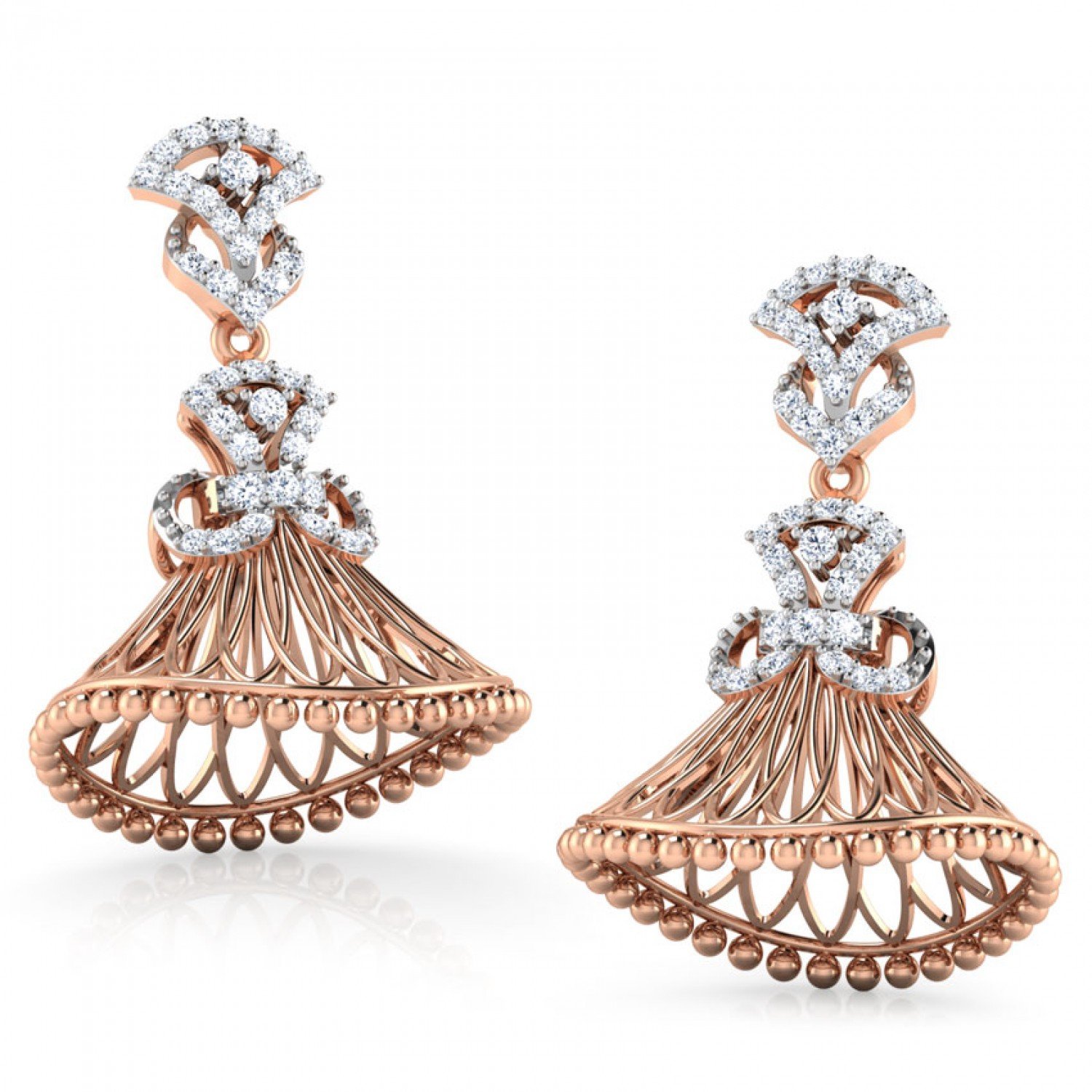 Snare Alaya Diamond Jhumkas