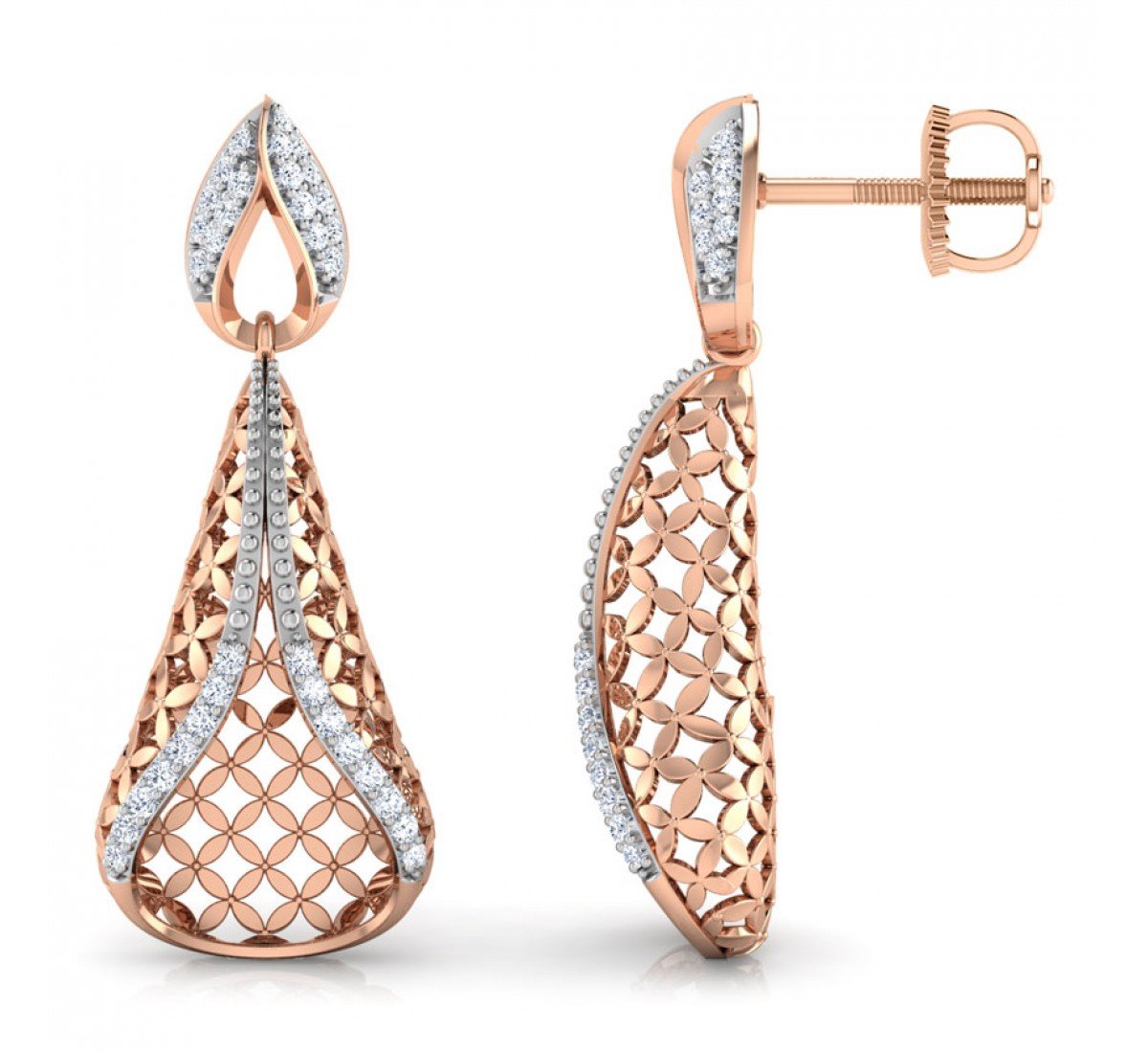 Ocean Aiden Diamond Jhumkas