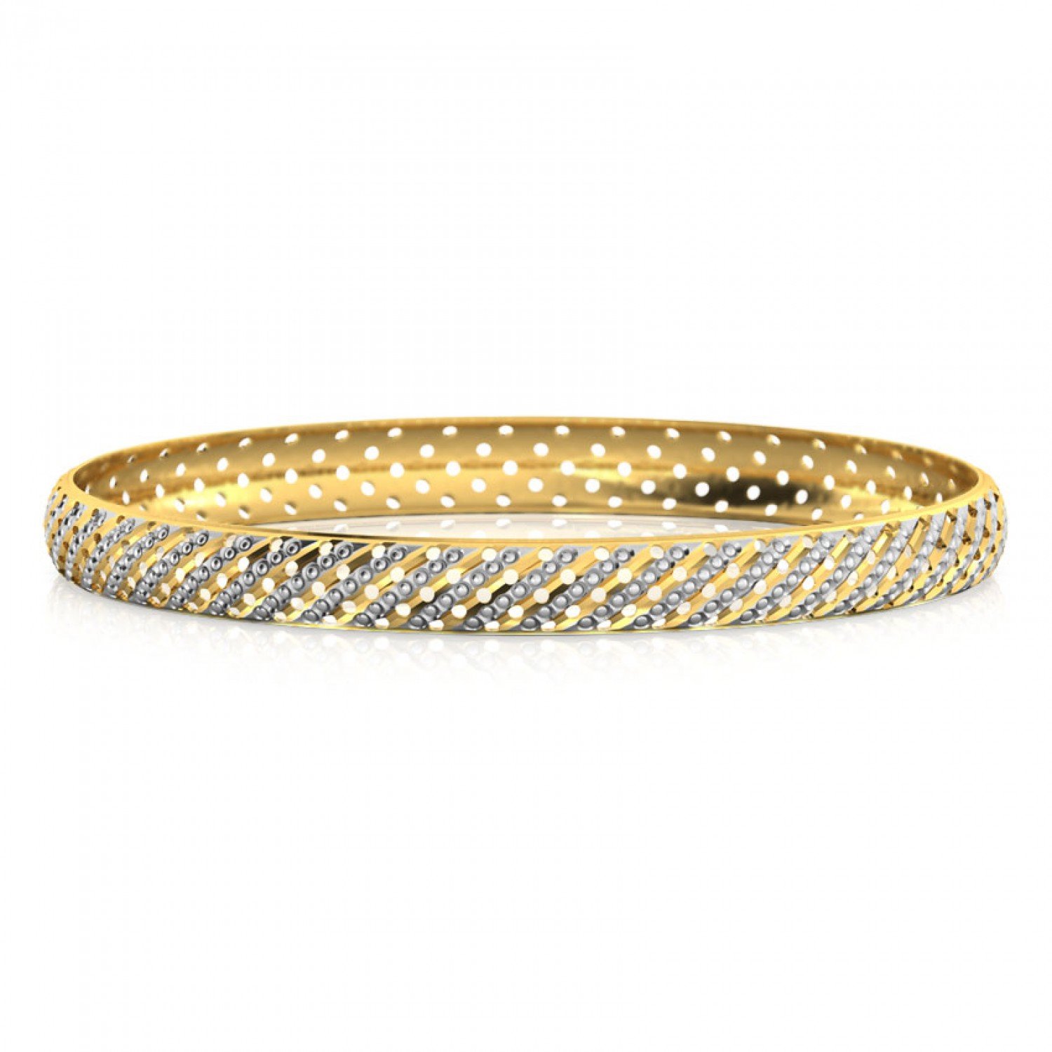 Splendid Twill Gold Bangles