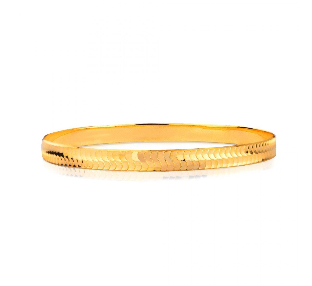 Engraved Agnim Gold Bangles