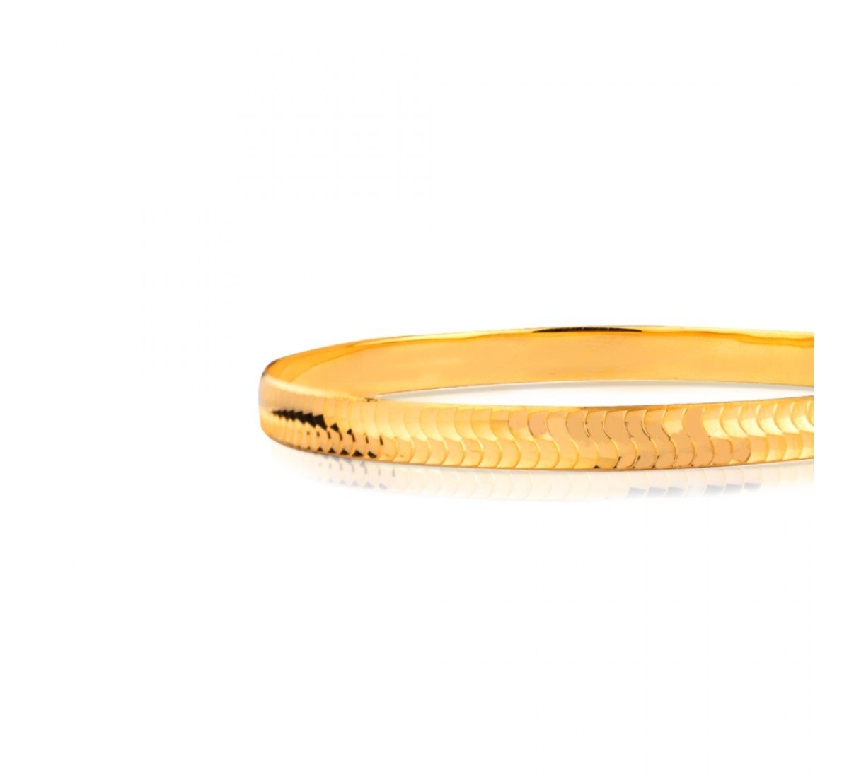 Engraved Agnim Gold Bangles