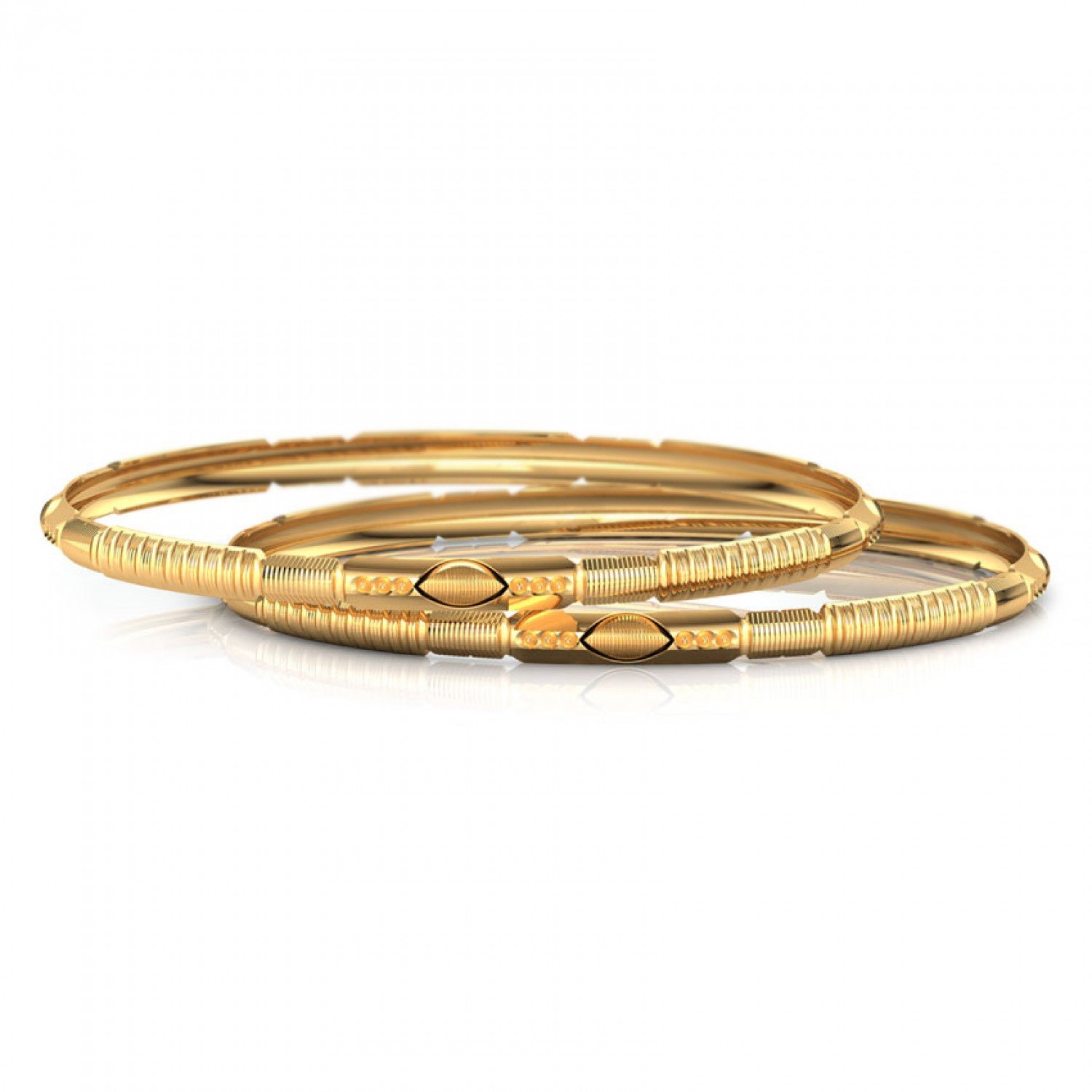 Fractal Bespoke Gold Bangles Fractal Bespoke Gold Bangles