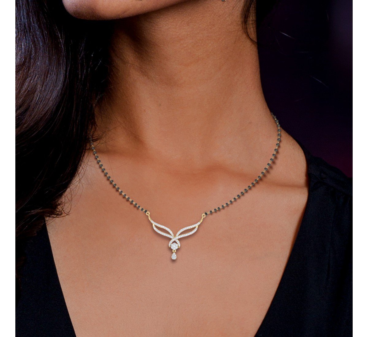 Juteux Diamond Mangalsutra