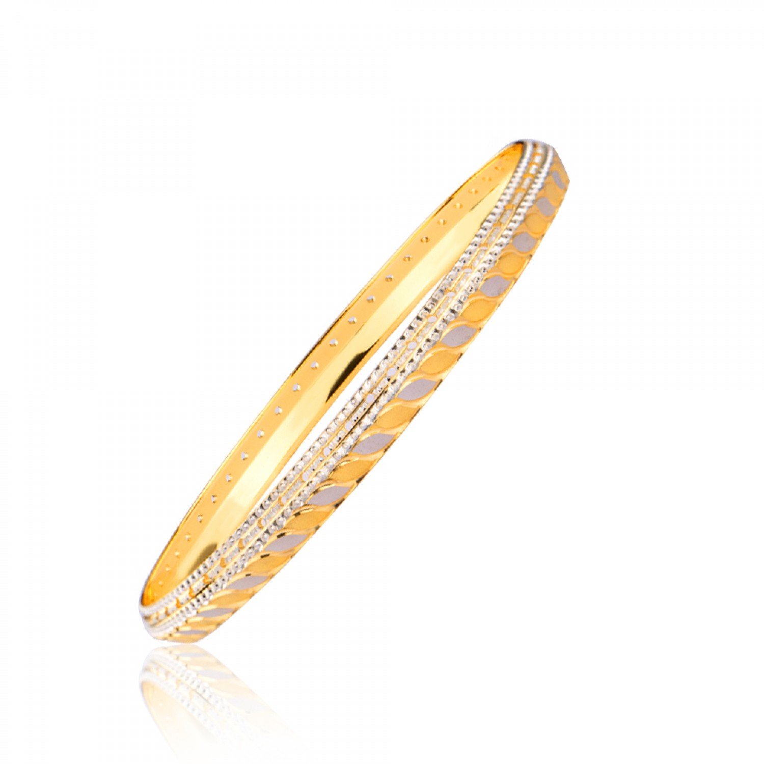 Svelte Nelia Gold Bangles