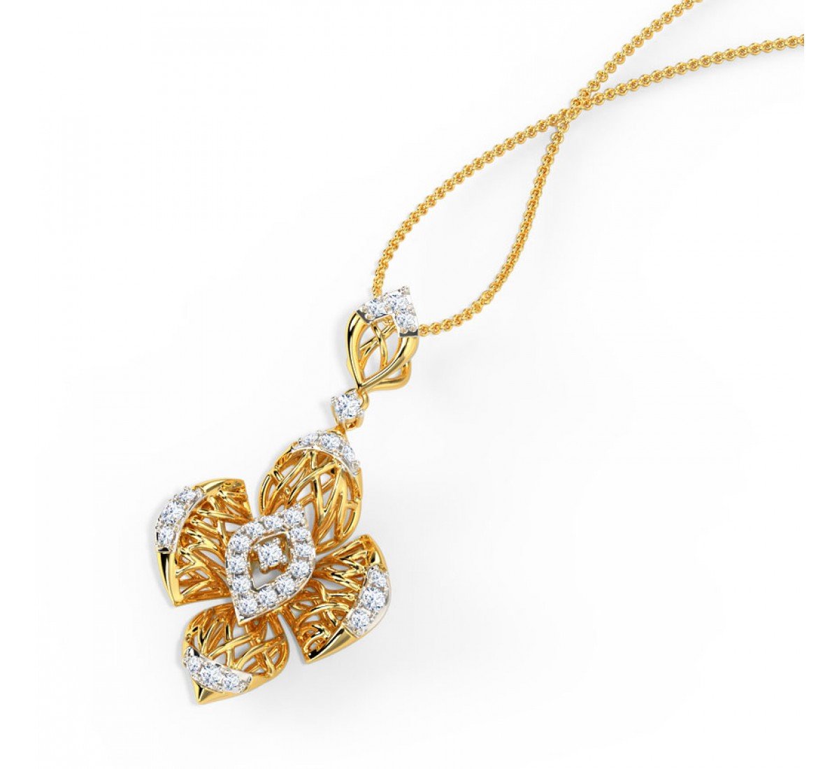 Prismic Diamond Pendant
