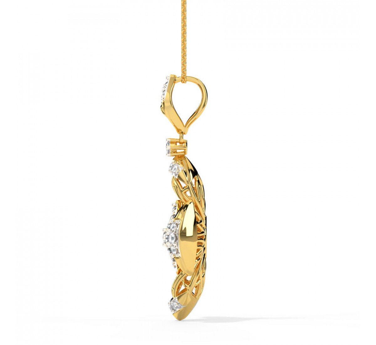 Prismic Diamond Pendant