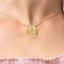 Beaver Om Moon Diamond Pendant
