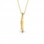 Beaver Om Moon Diamond Pendant