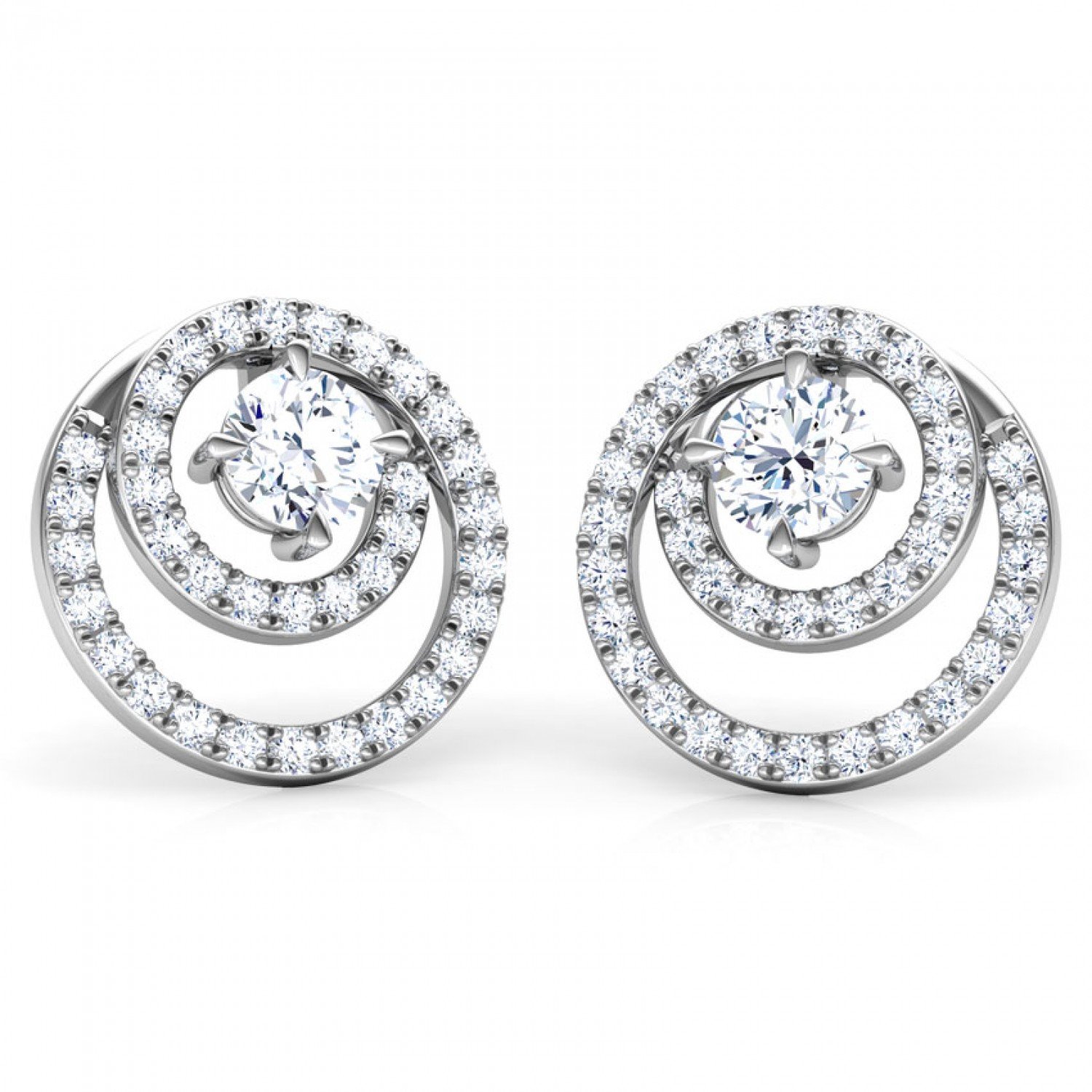 Patron Solitaire Diamond Earrings Patron Solitaire Diamond Earrings