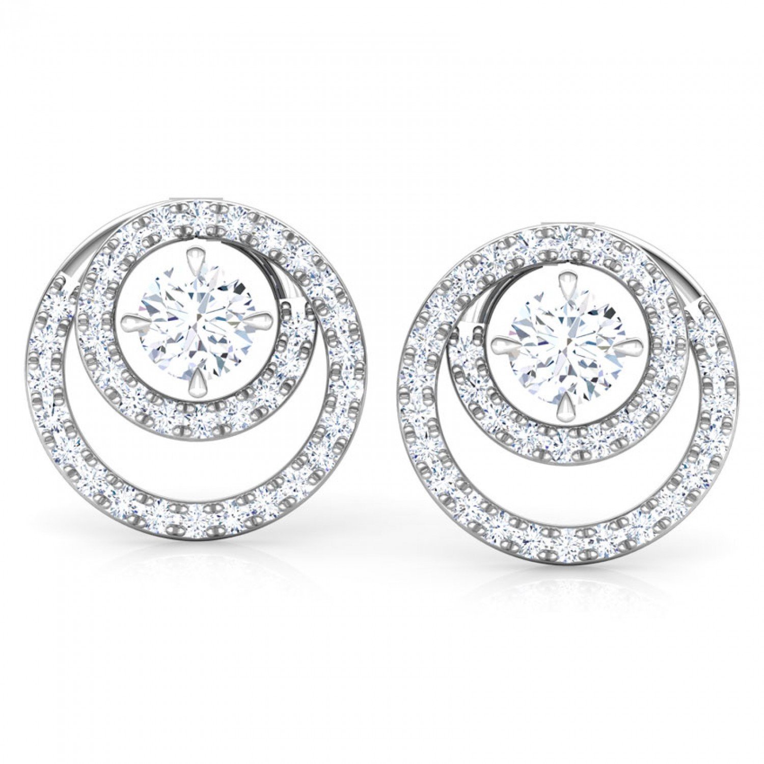 Patron Solitaire Diamond Earrings Patron Solitaire Diamond Earrings