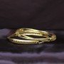 Ushai Glinting Gold Bangles