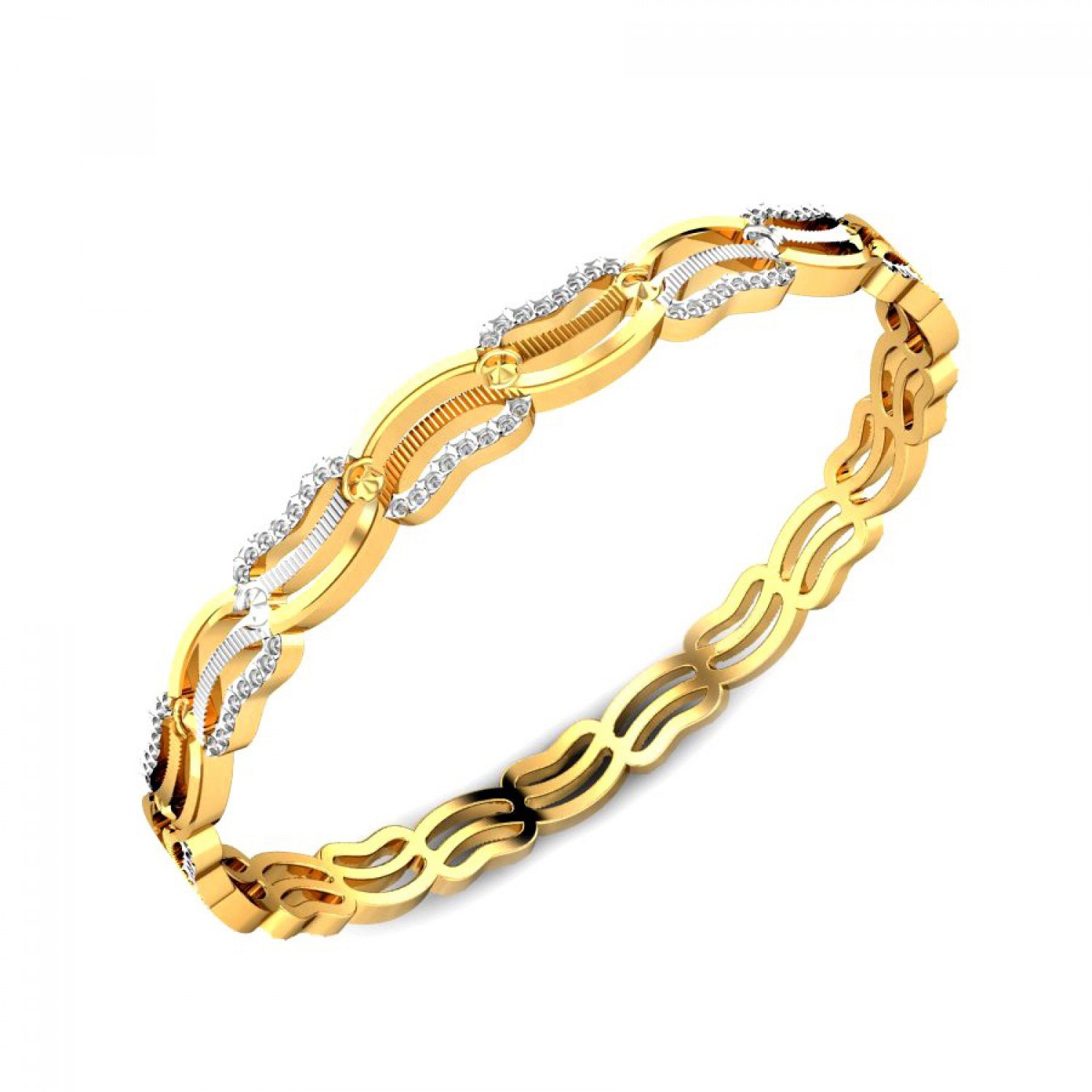 Adorn Chiselled Gold Bangles Adorn Chiselled Gold Bangles