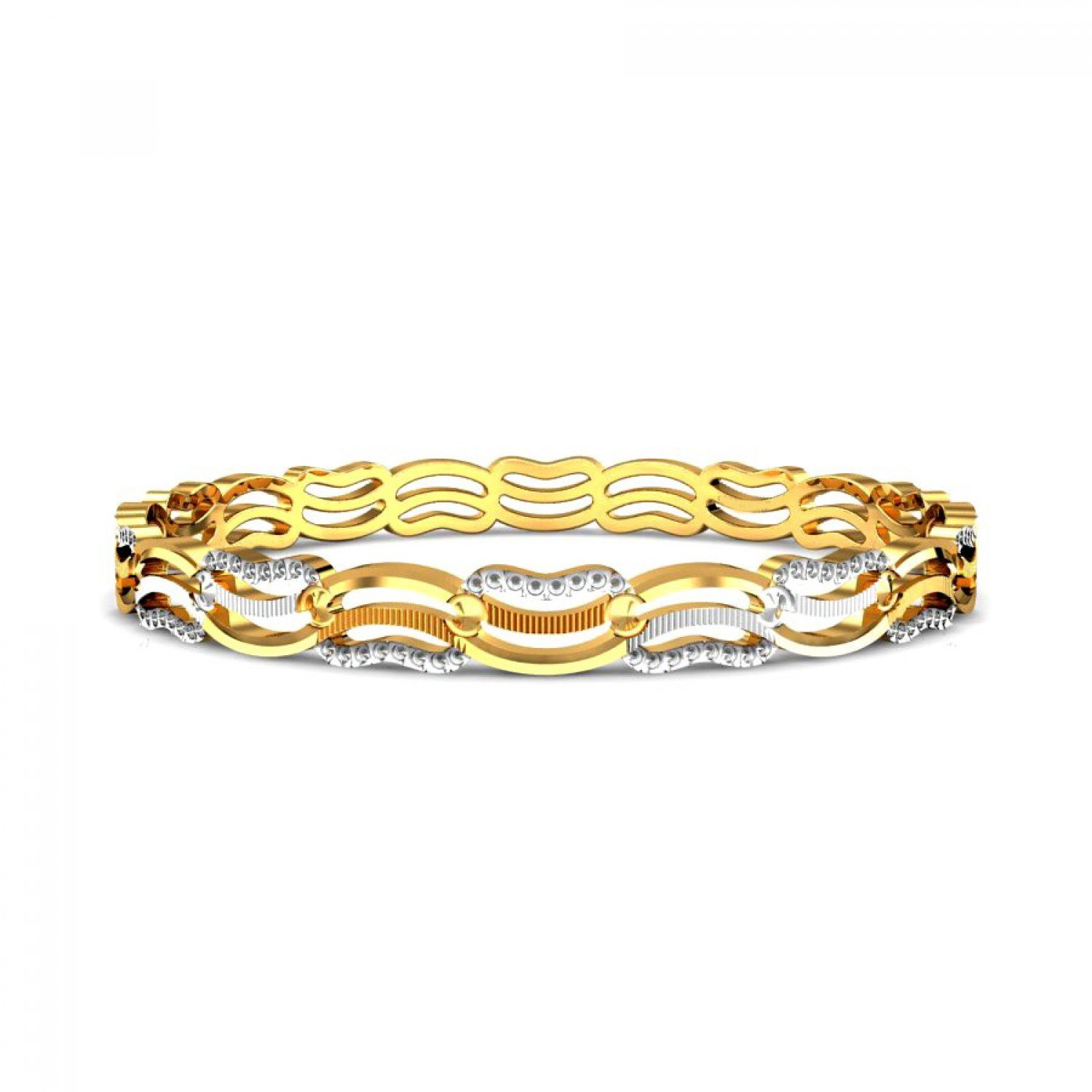 Adorn Chiselled Gold Bangles Adorn Chiselled Gold Bangles