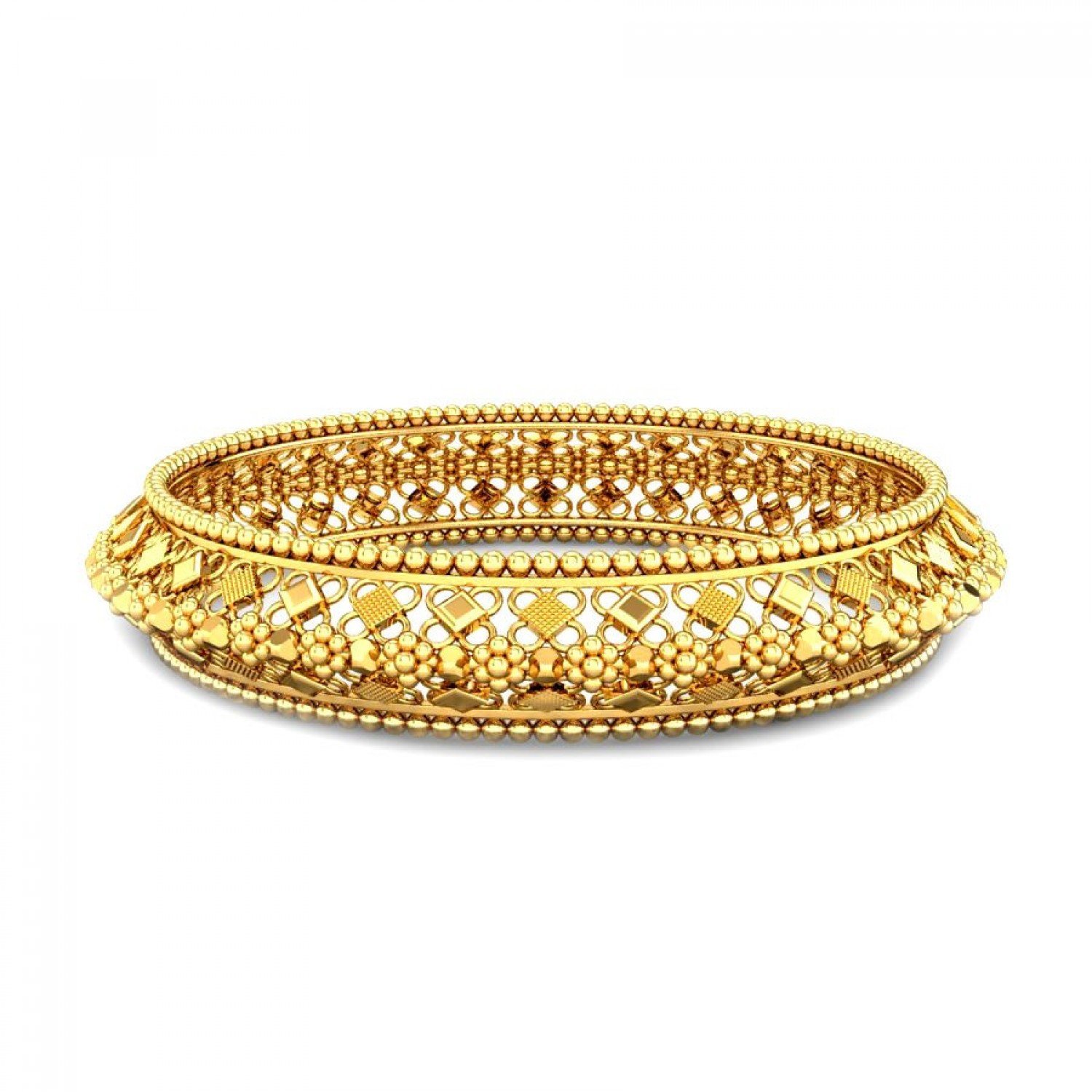 Knotnivara Swirl Gold Bangles