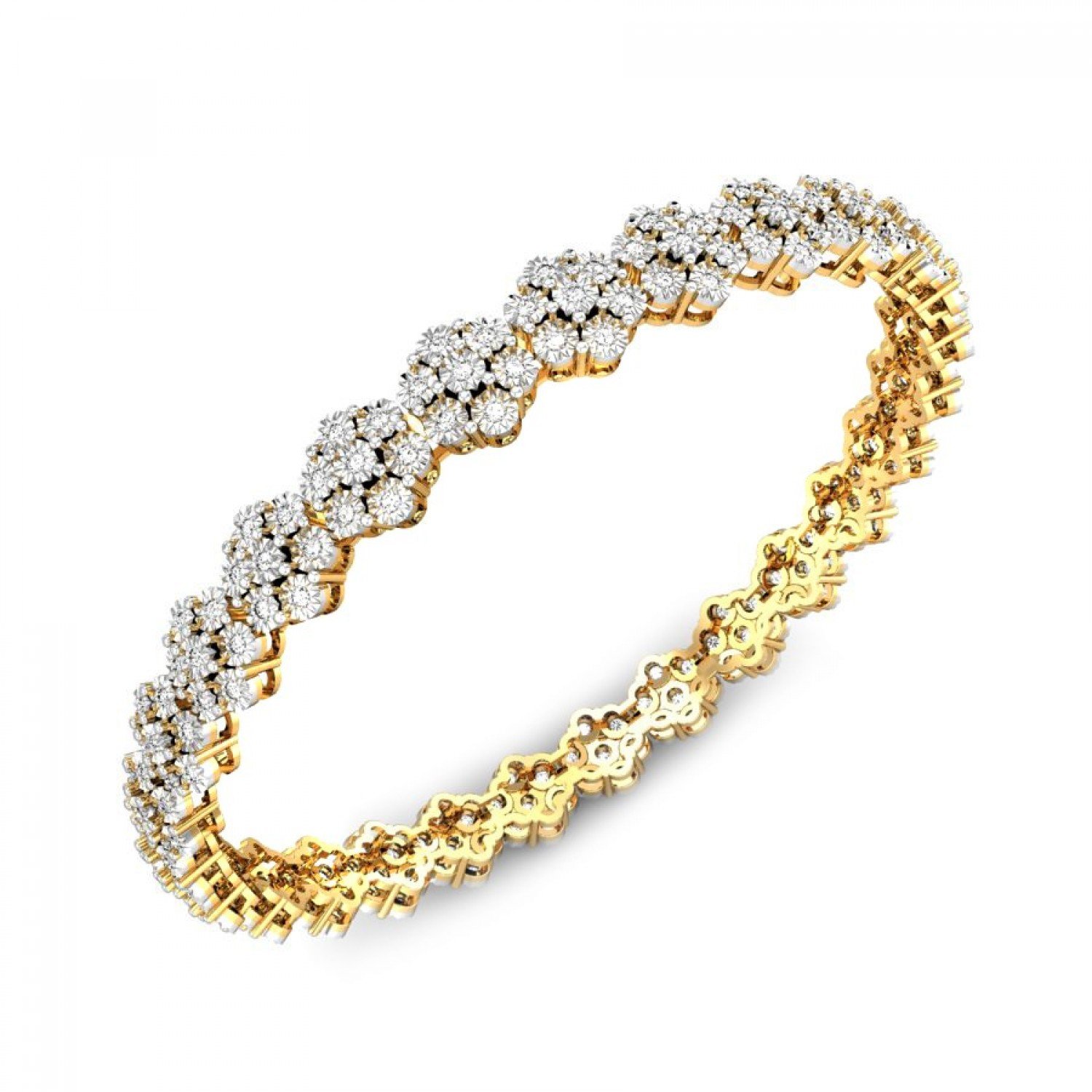 Adorn Sculpture Gold Bangles Adorn Sculpture Gold Bangles