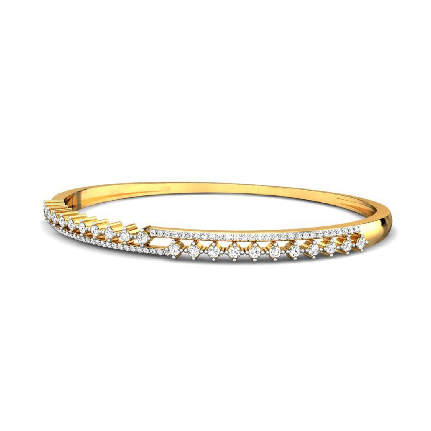Elation Overlap Gold Bangles Elation Overlap Gold Bangles