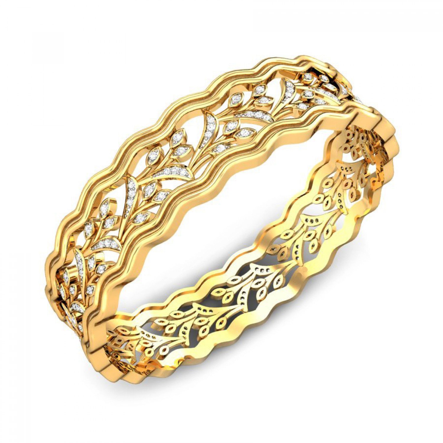 Blossom Breeze Gold Bangles