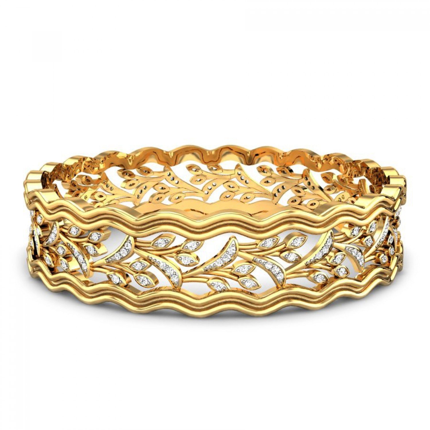 Blossom Breeze Gold Bangles