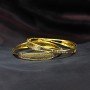 Opalescent Moonshine Gold Bangles