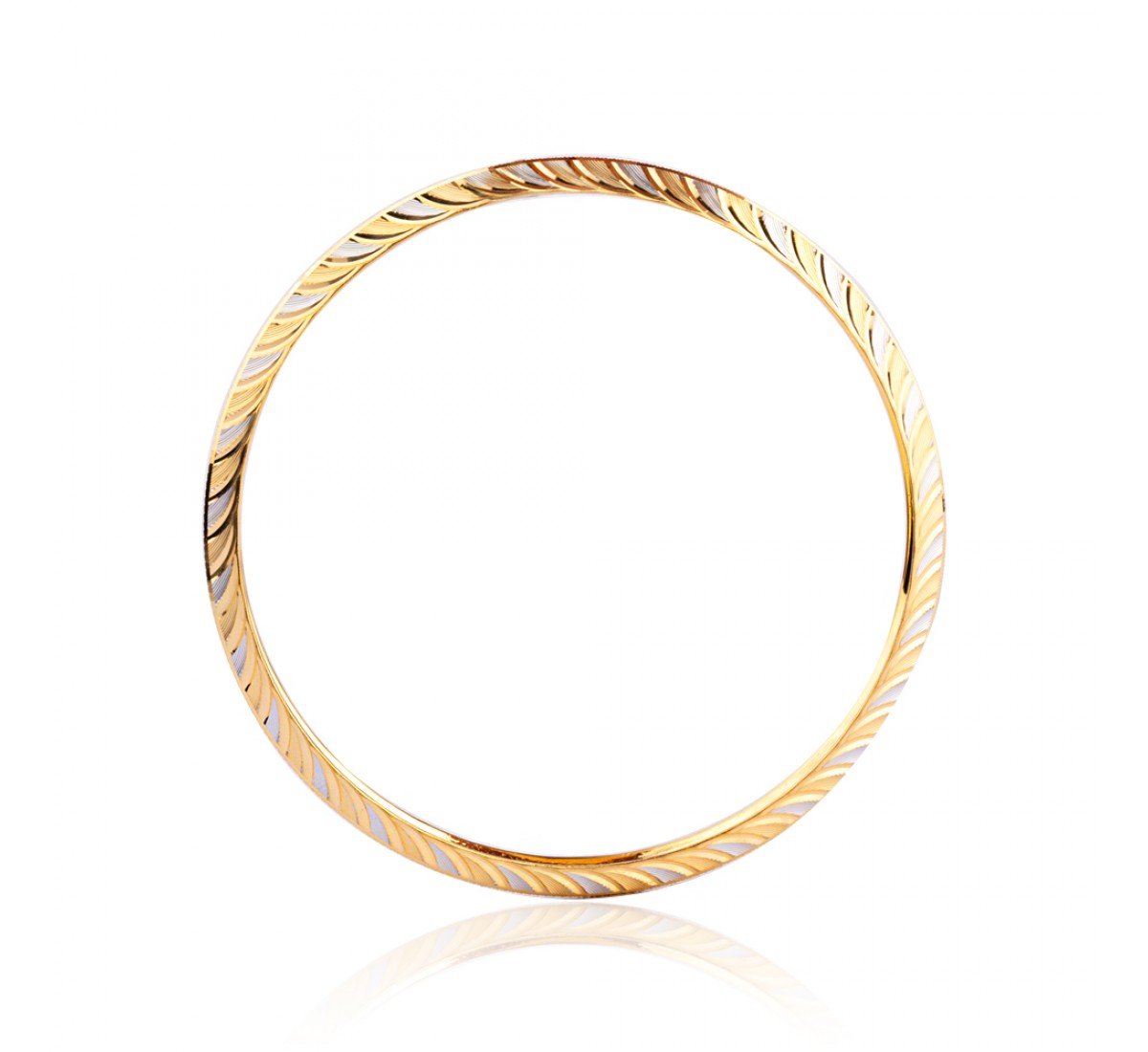 Graceful Enamel Gold Bangles