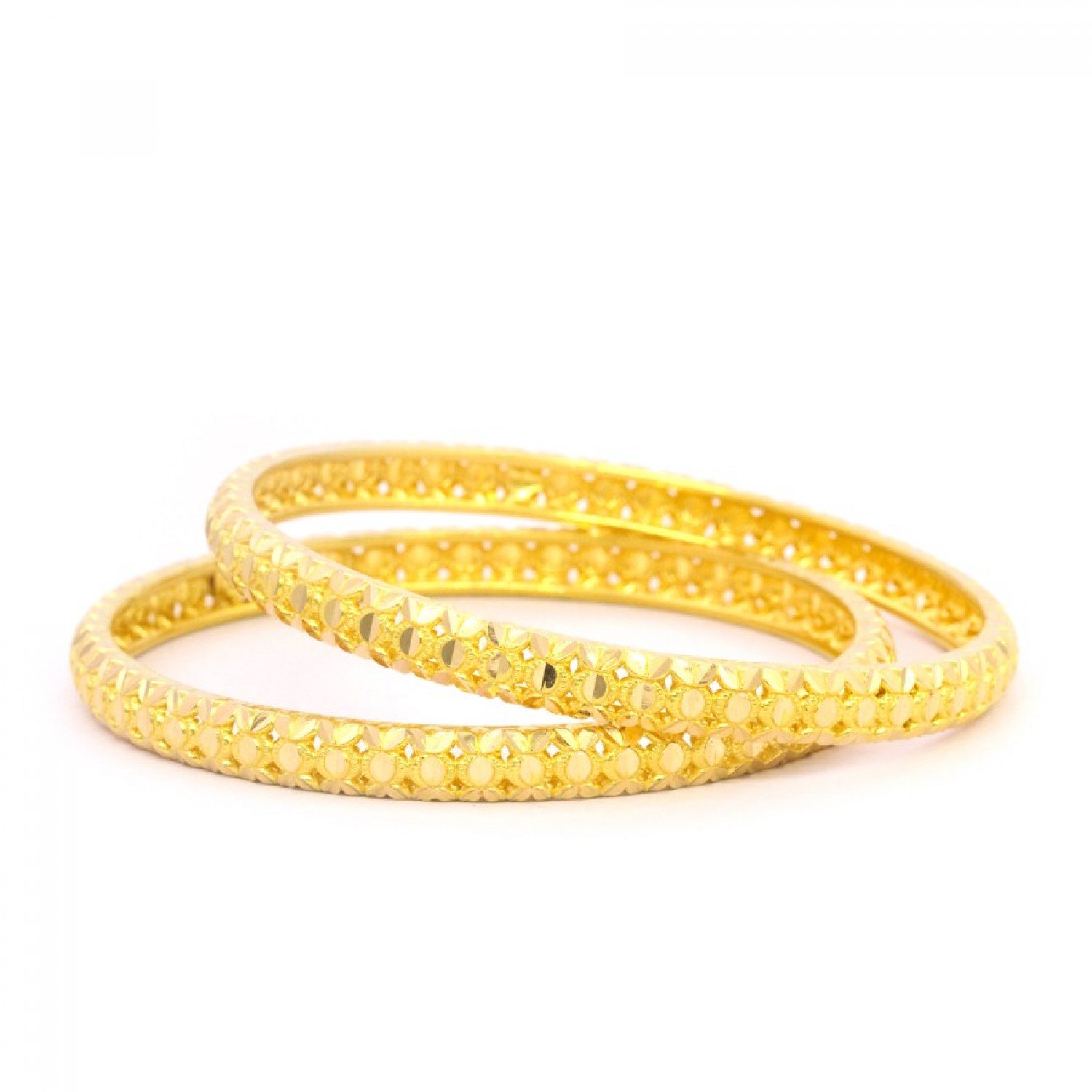 Mesh Charm Gold Bangles Mesh Charm Gold Bangles