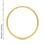 Mesh Charm Gold Bangles