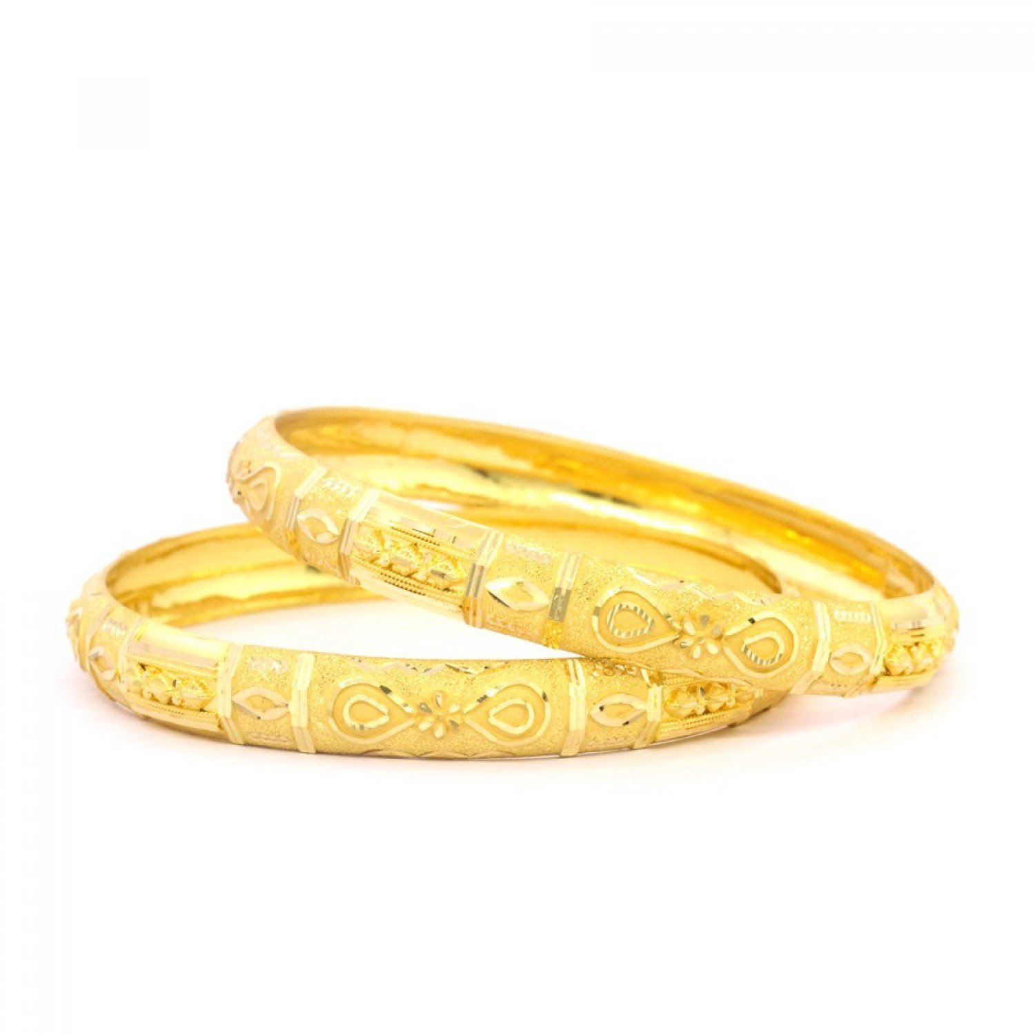 Whimsy Allure Gold Bangles
