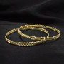 Joice Chevron Gold Bangles