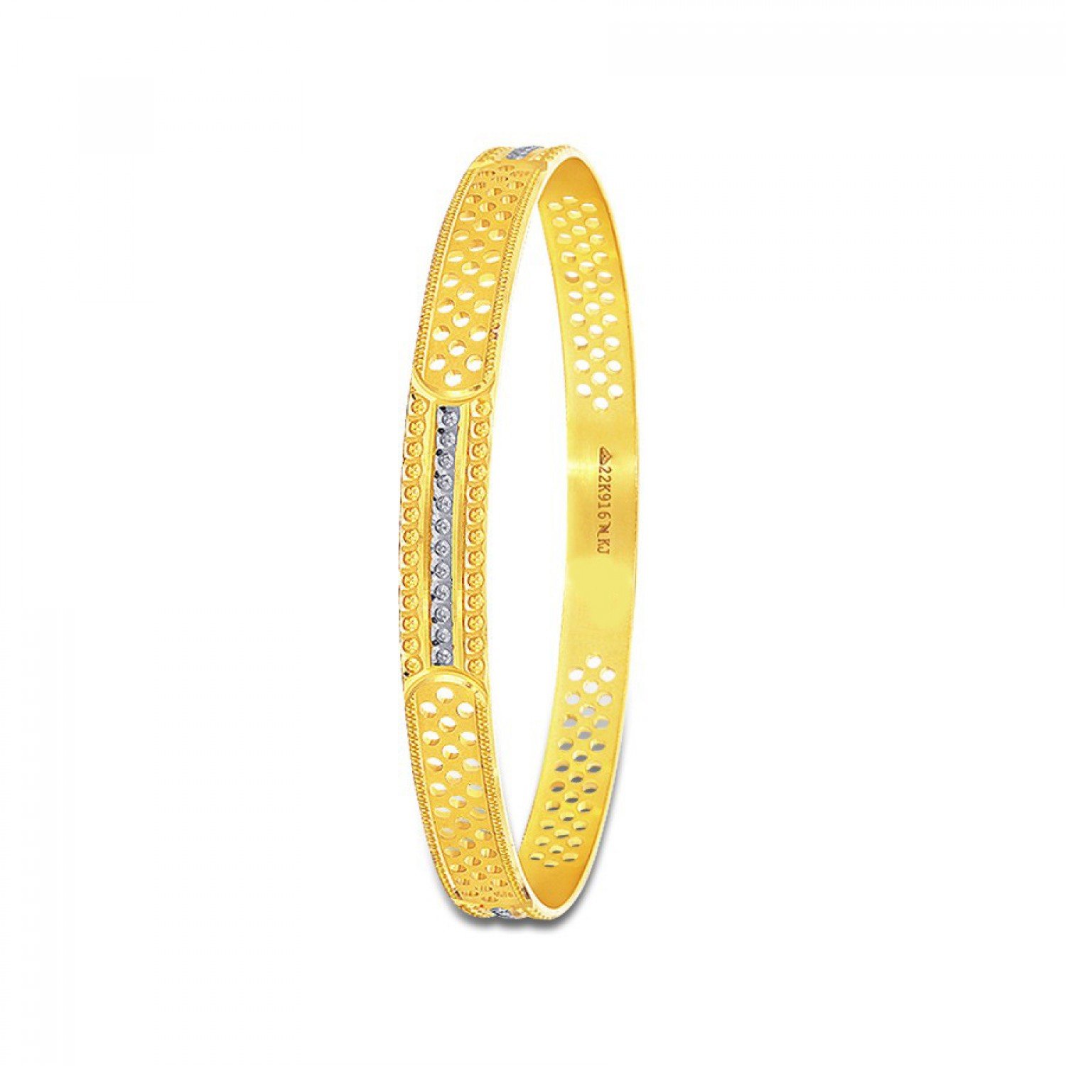 Stylised Jasmin Gold Bangles