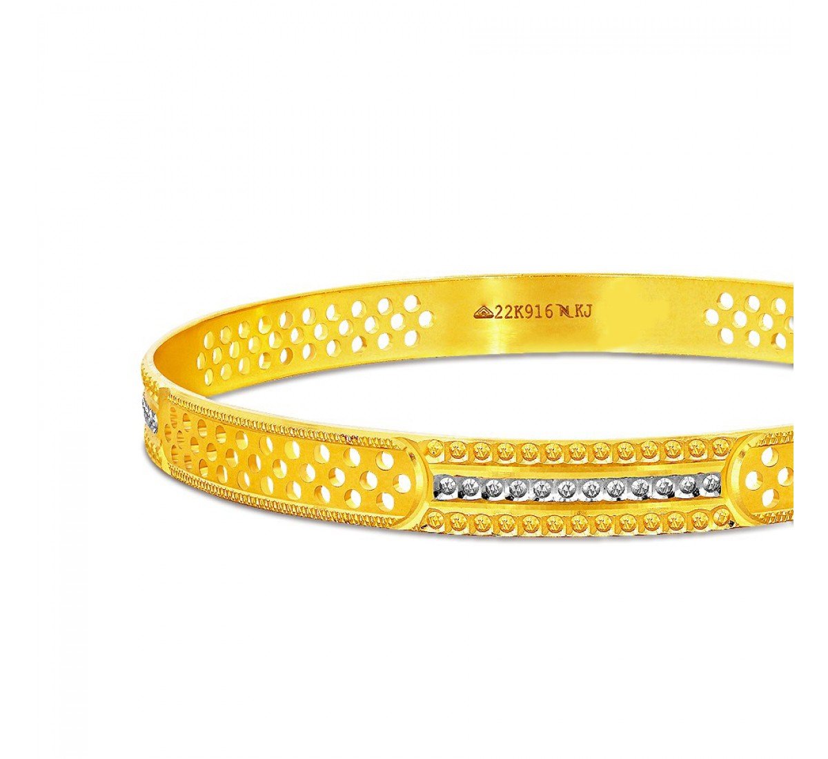 Stylised Jasmin Gold Bangles