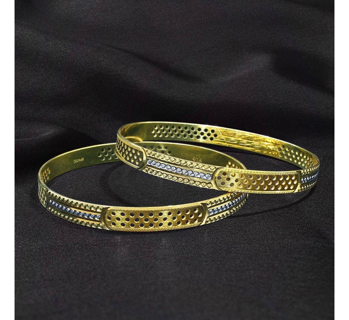 Stylised Jasmin Gold Bangles
