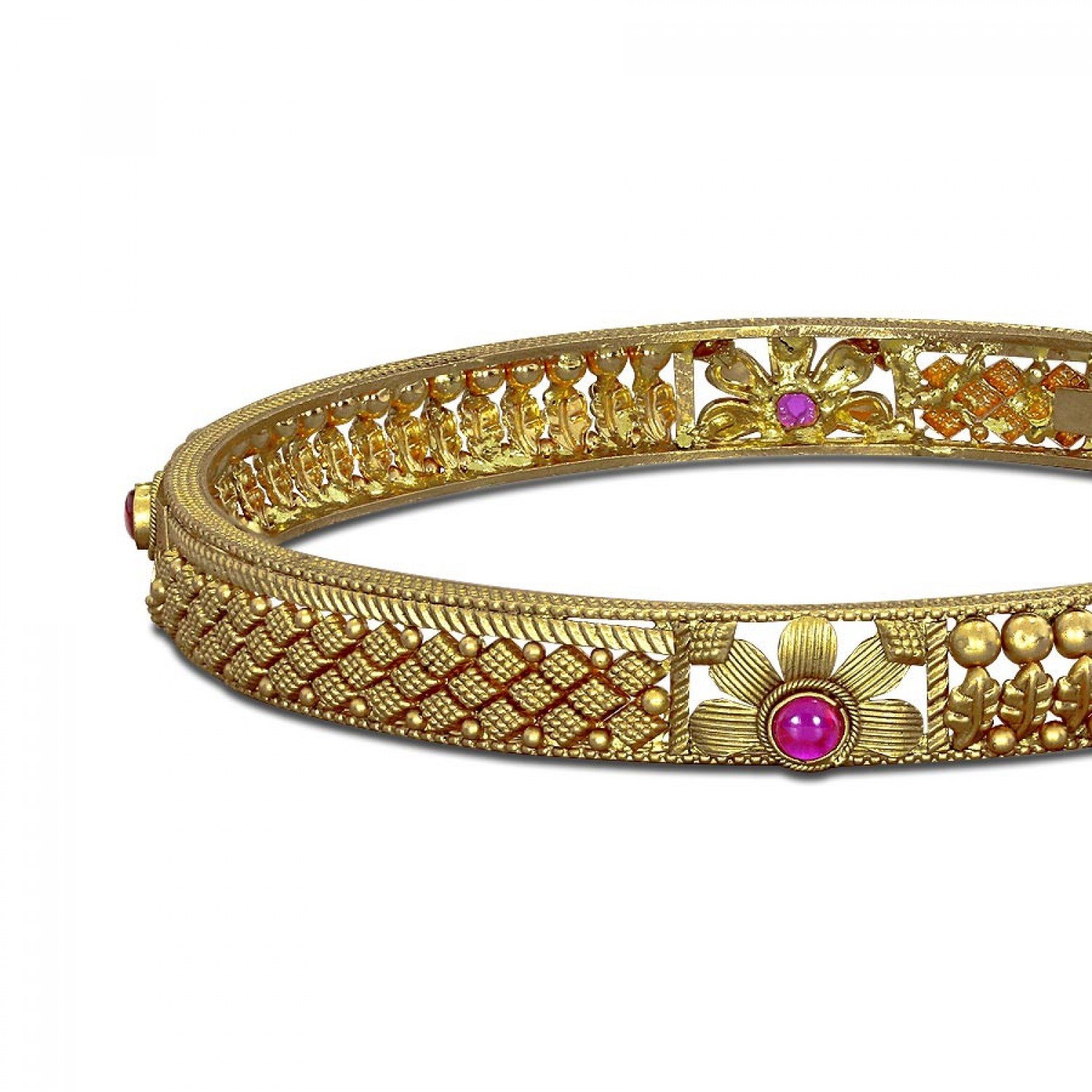 Exquisite Jowaki Gold Bangles