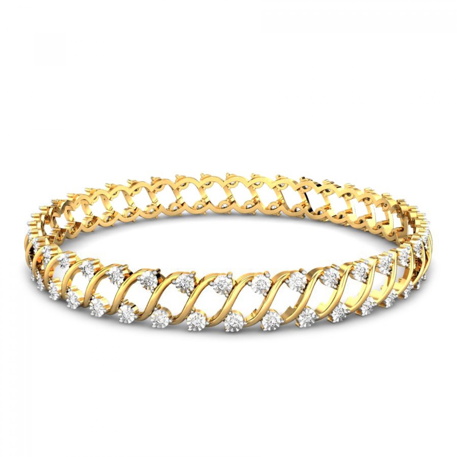 Shiza Round Diamond Bangles Shiza Round Diamond Bangles