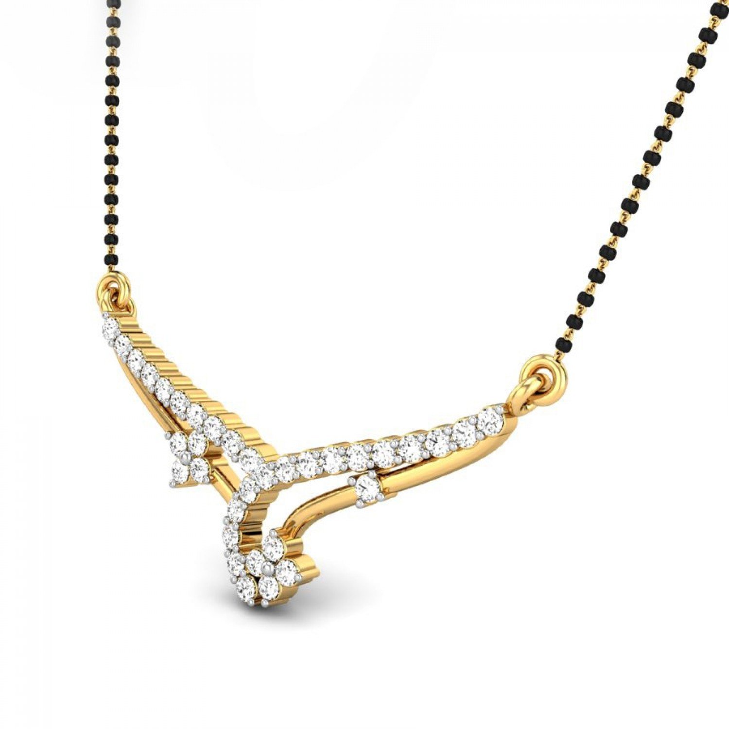 Onyxara Diamond Mangalsutra