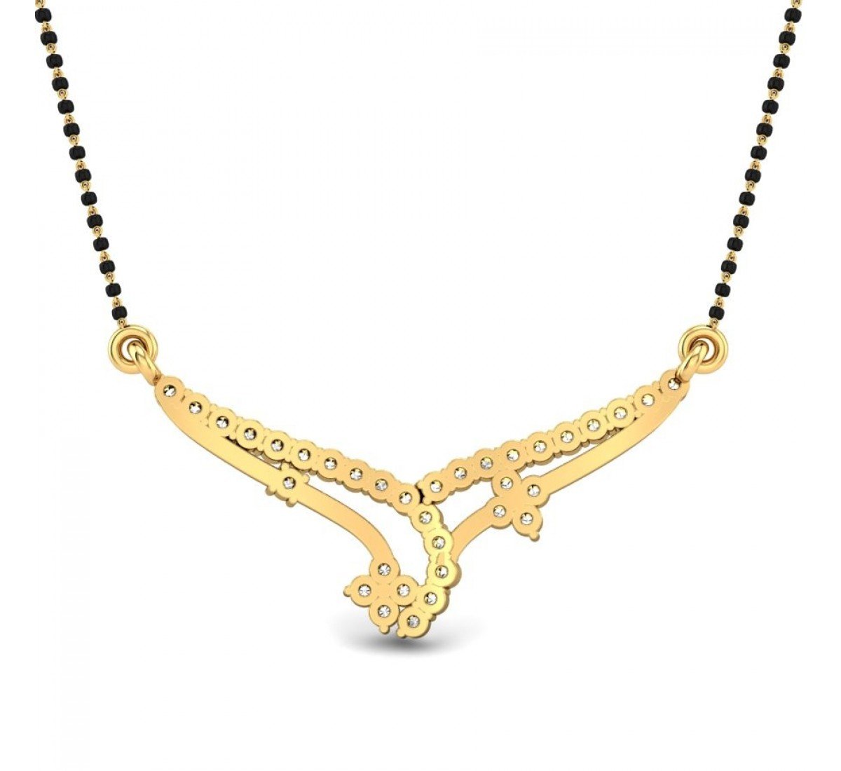 Onyxara Diamond Mangalsutra