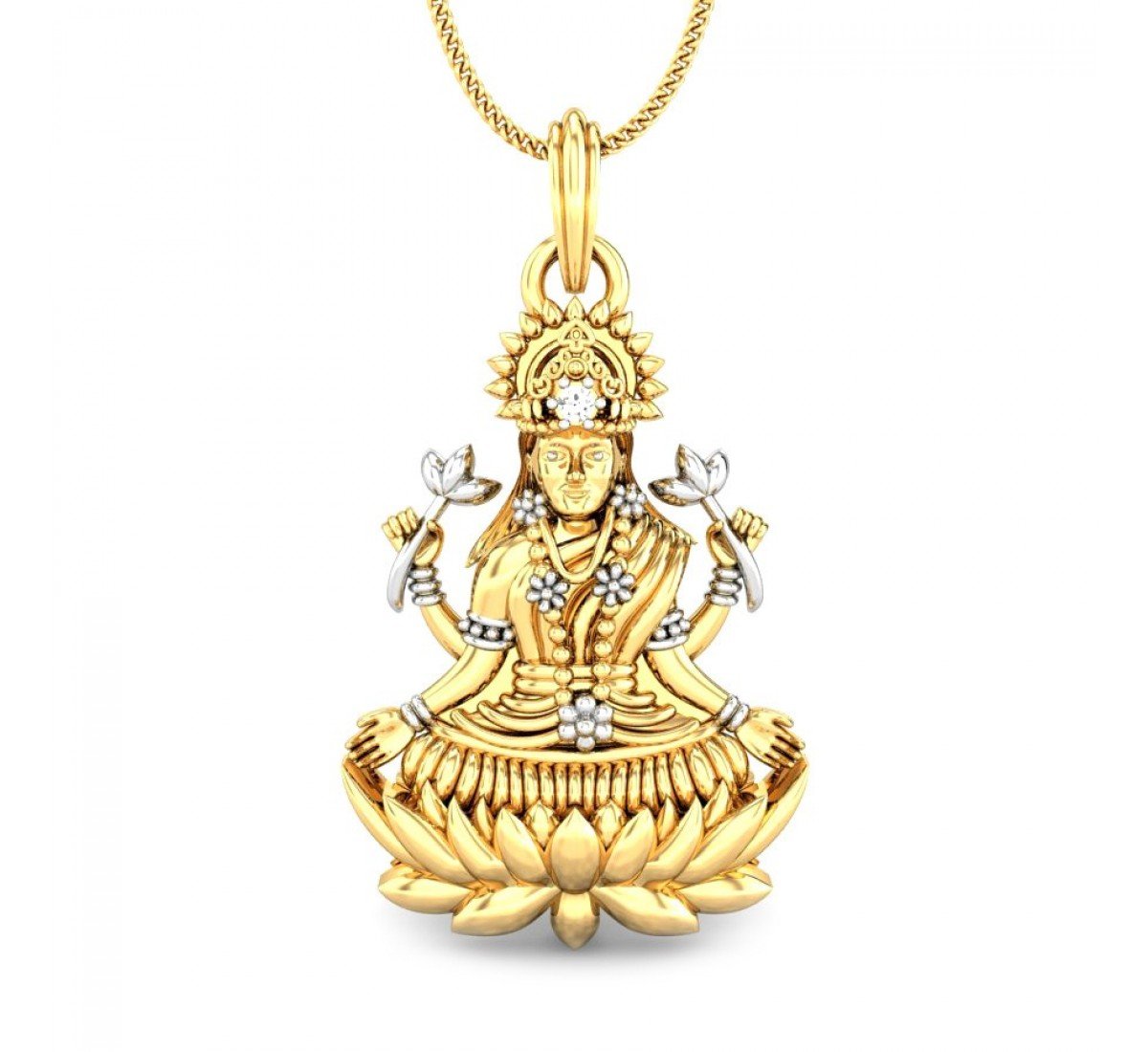 Bhuvaneswari Lakshmi Diamond Pendant