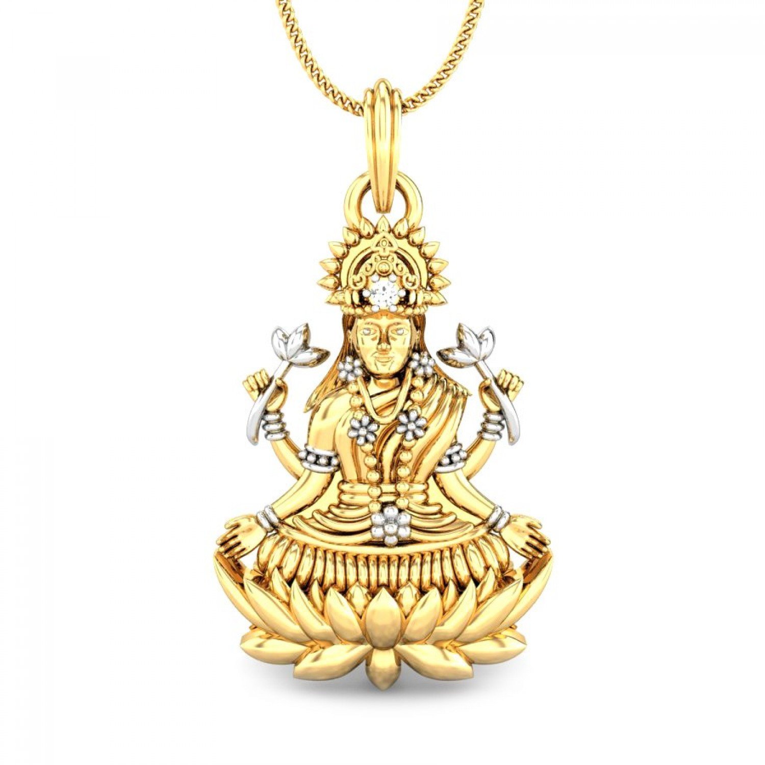 Bhuvaneswari Lakshmi Diamond Pendant