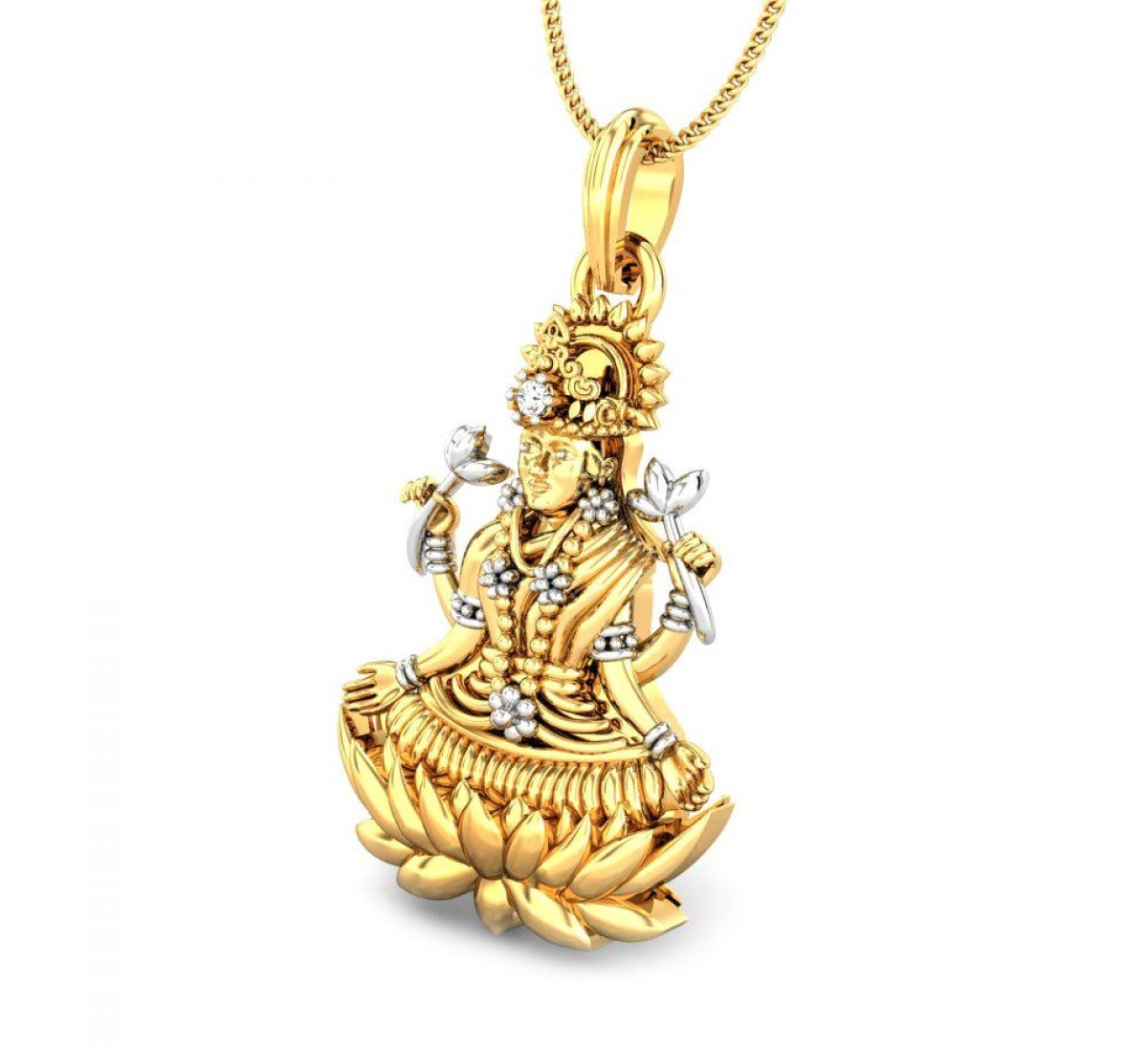Bhuvaneswari Lakshmi Diamond Pendant