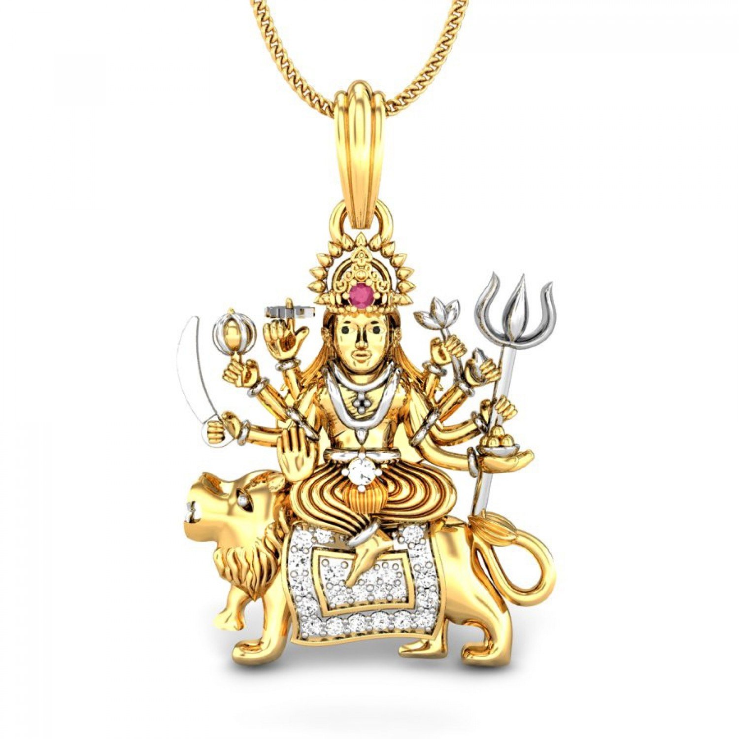 Maa Bhavani Diamond Pendant Maa Bhavani Diamond Pendant