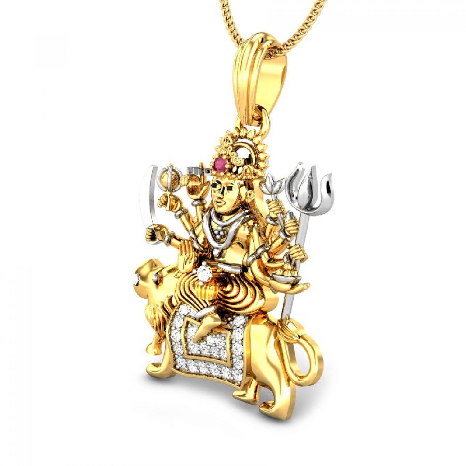 Maa Bhavani Diamond Pendant Maa Bhavani Diamond Pendant