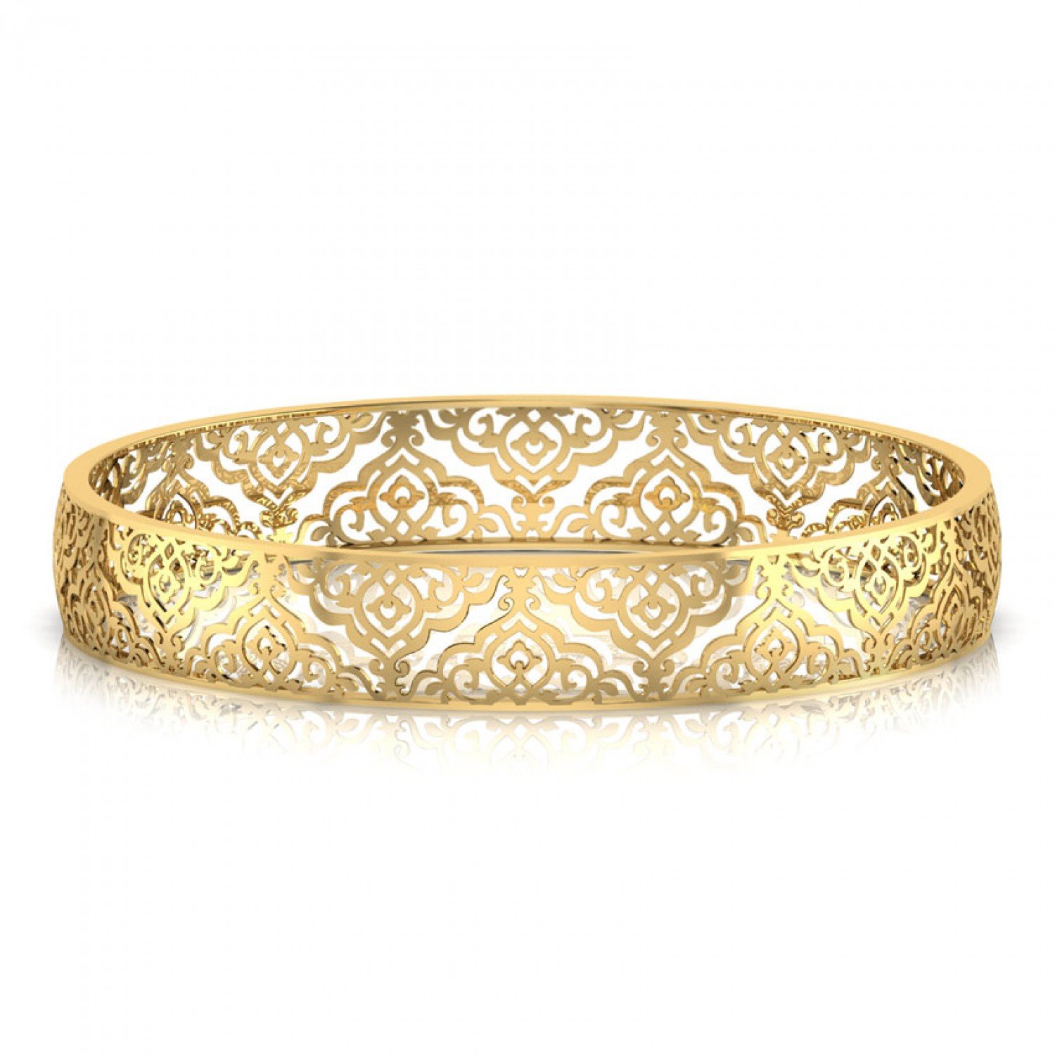 Luminescent Cluster Gold Bangles