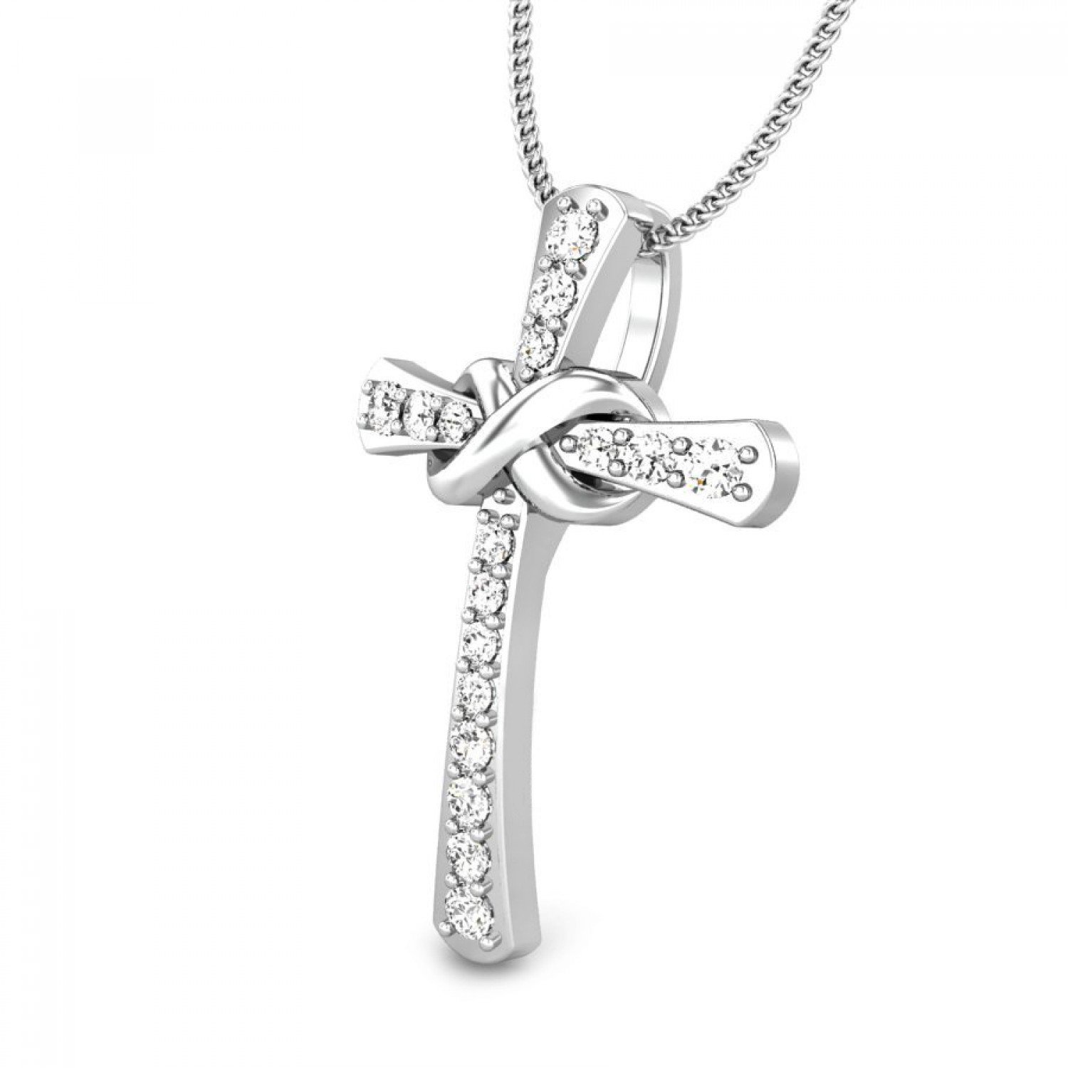 Jacinta Lysa Cross Diamond Pendant