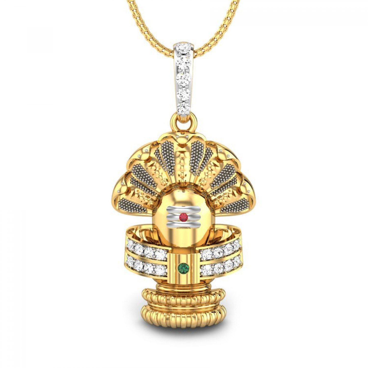 Nageshwar Shiv Diamond Pendant Nageshwar Shiv Diamond Pendant