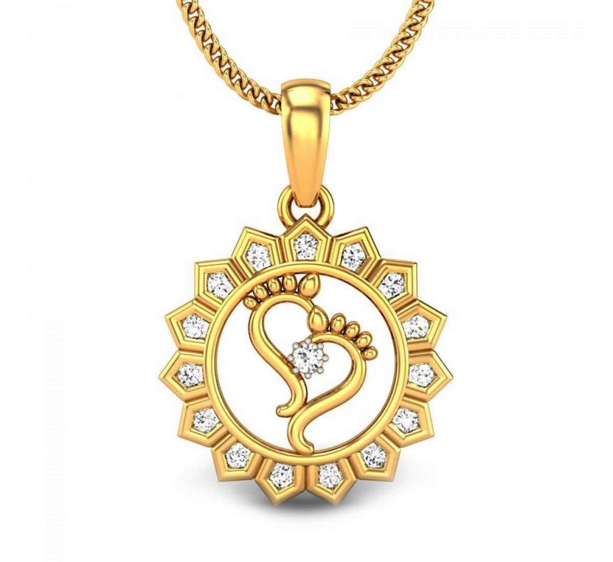 Diamond Anugrah Laabh Pendant