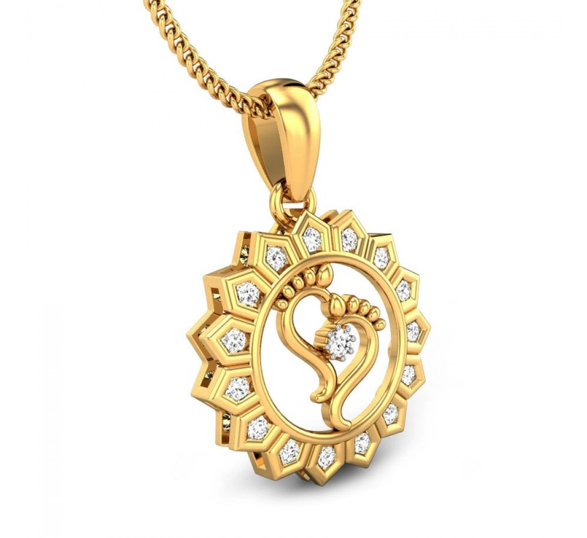 Diamond Anugrah Laabh Pendant
