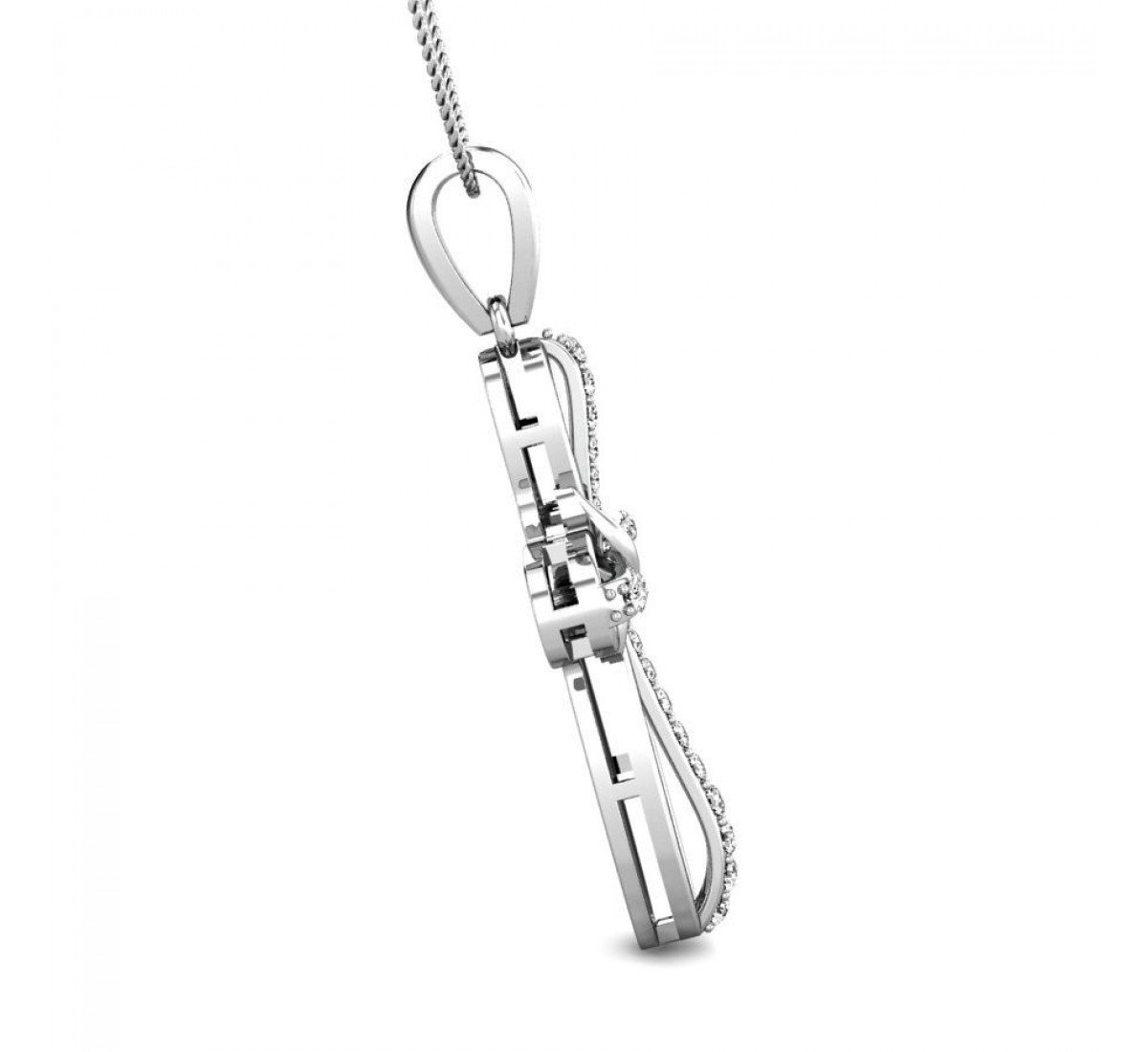 Divine Cross Essence Diamond Pendant