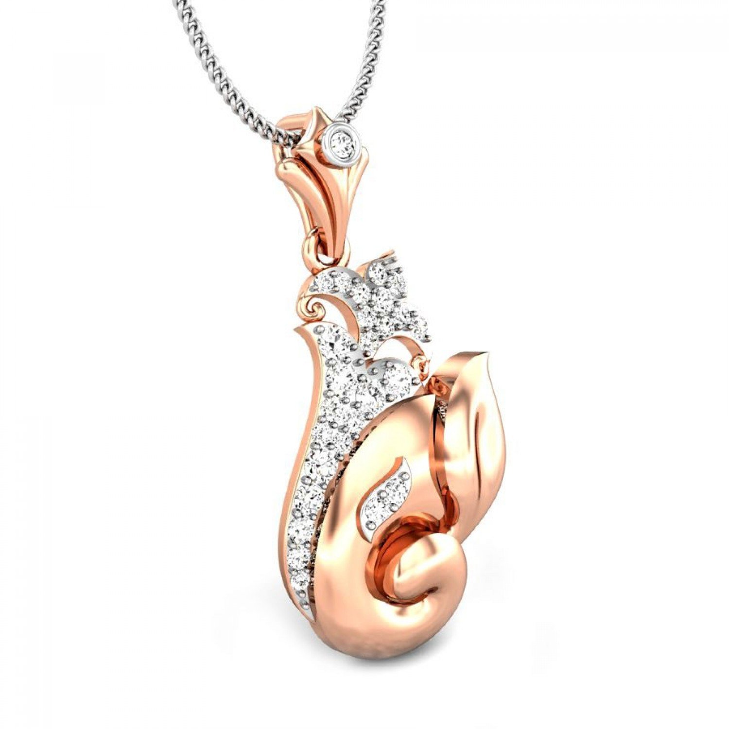 Chaturbhuj Diamond Pendant