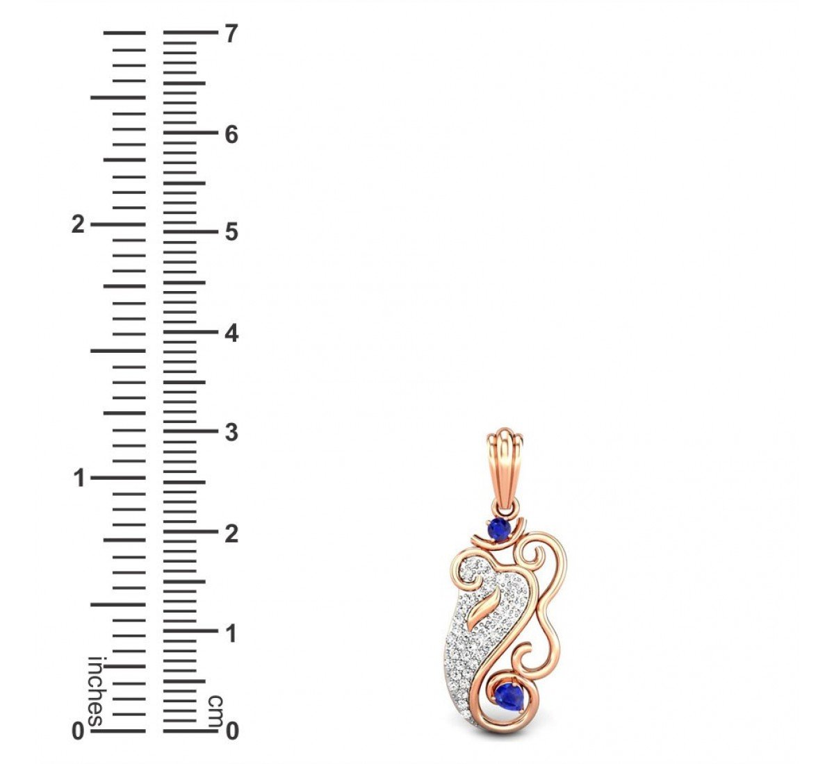 Dhumraketu Diamond Pendant