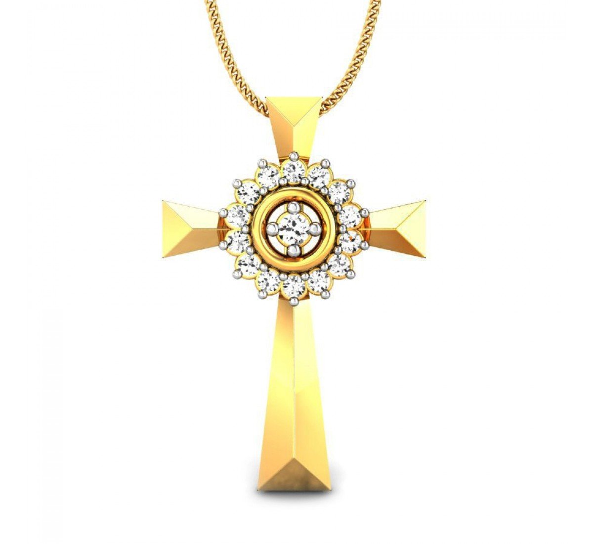 Diamond Divine Cross Pendant